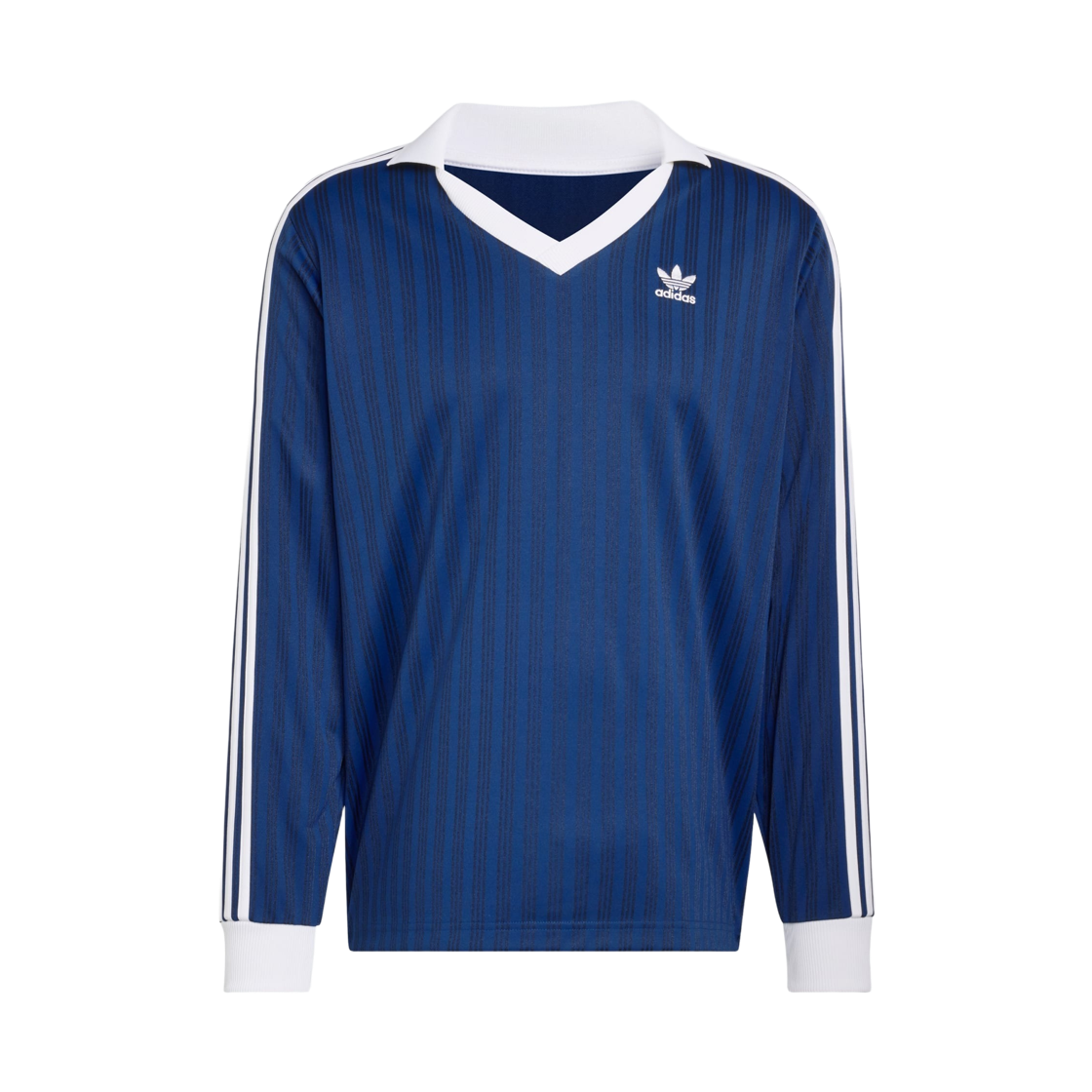KS2294 Adidas Adicolor Pique Football Long Sleeve T-Shirt Night Indigo - KR Sizing
