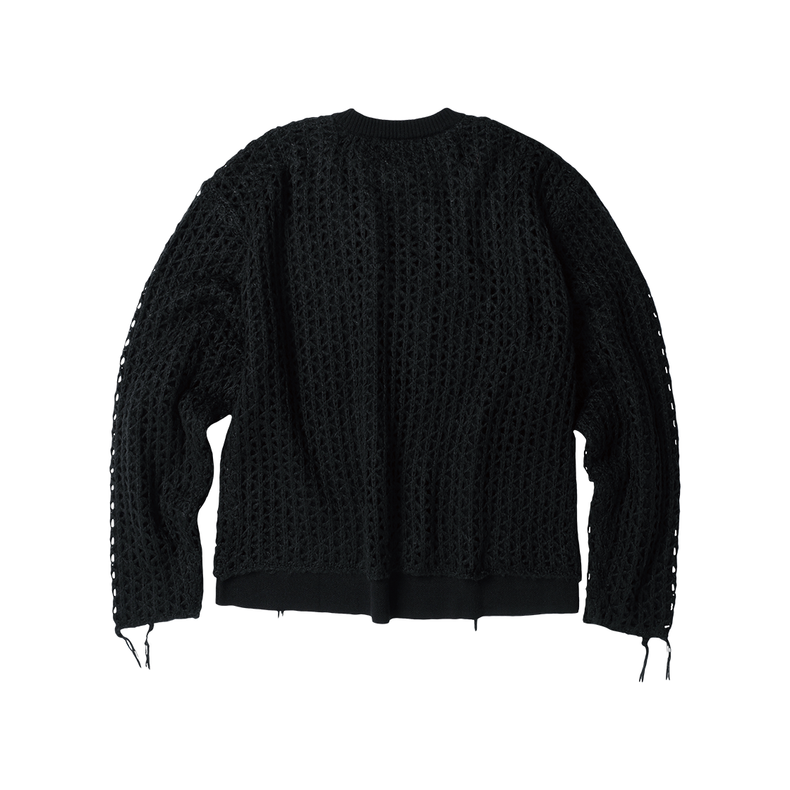 더바이닐하우스 네트 레이어드 스웨터 블랙(Thevinylhouse Net Layered Sweater Black) - 2