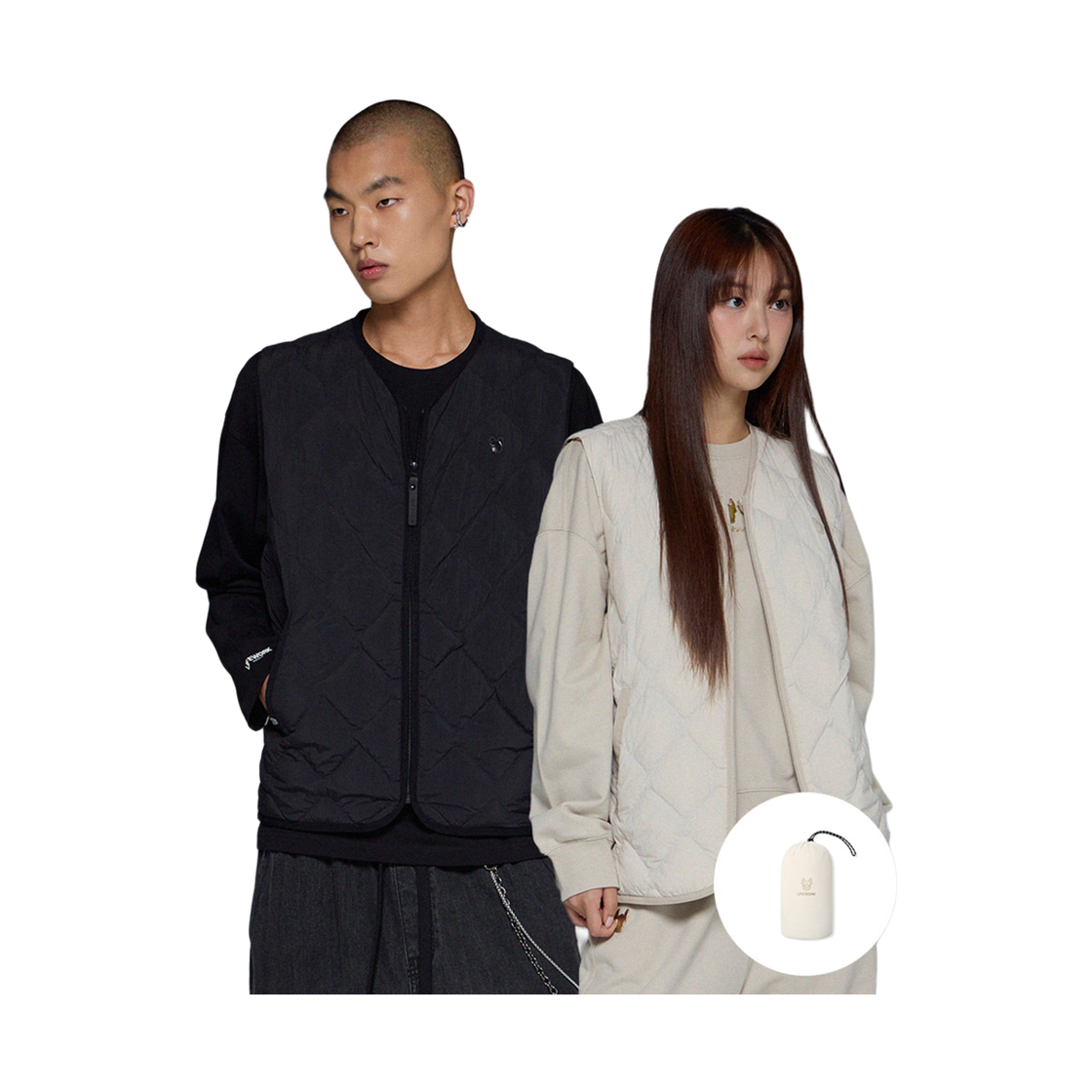 라이프워크 Lite 다이아 퀼팅 다운 베스트_LW254DV200(Lifework Lite Diamond Quilted Down Vest_LW254DV200) - 2