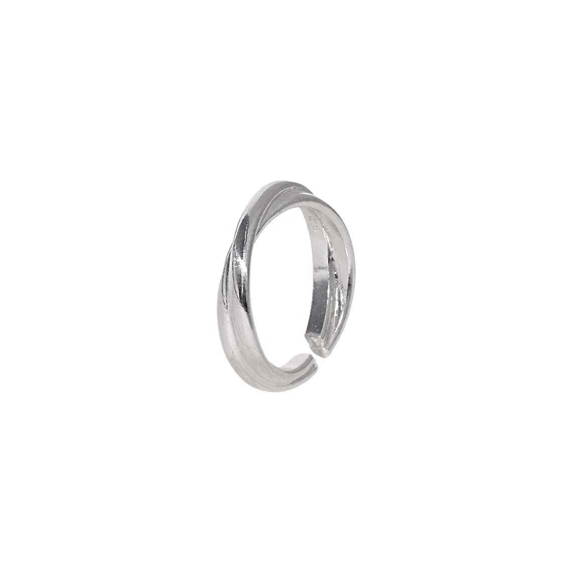 AL04 Another Layer Twist Pinky Ring Silver