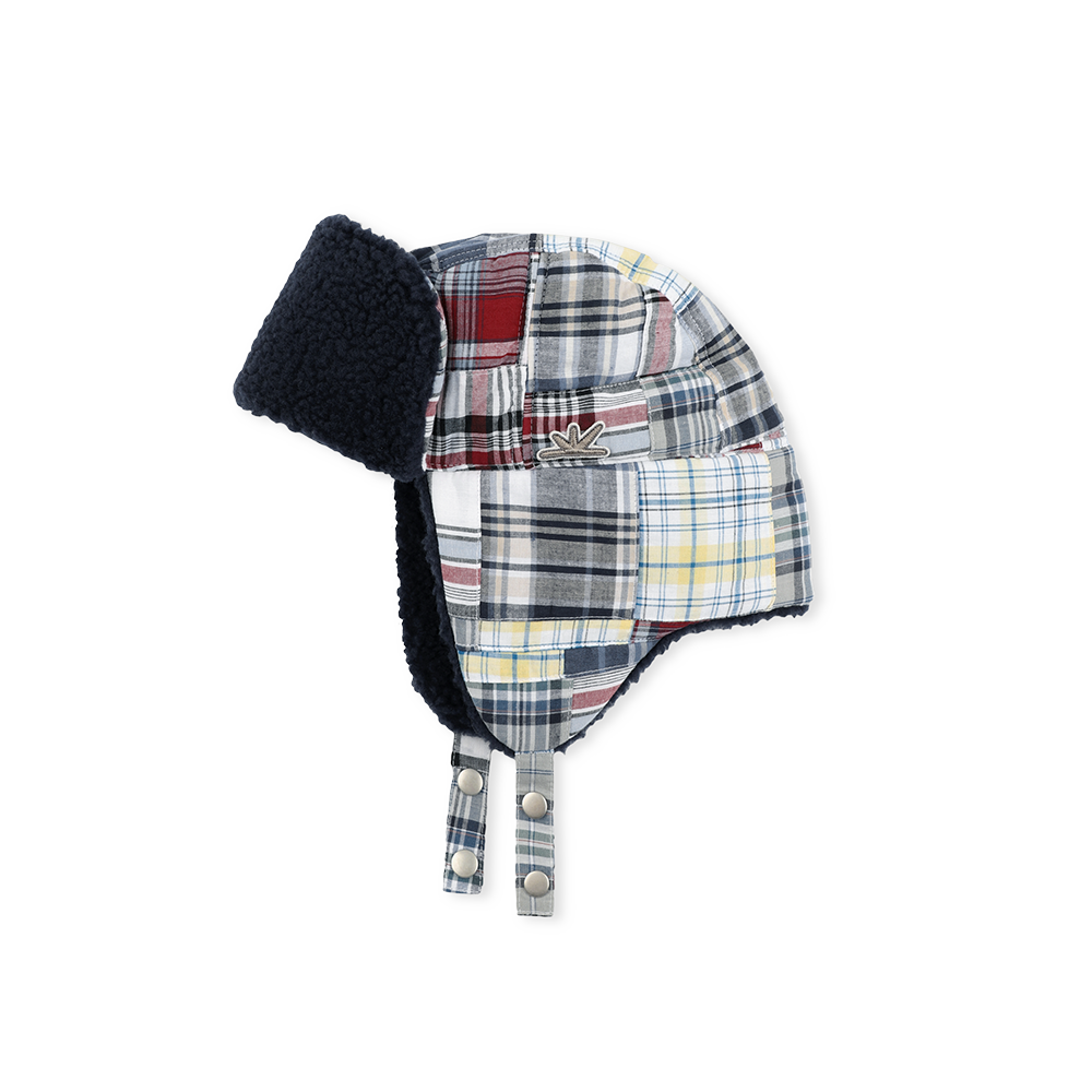 SL263OHWOT01RD [5% 적립] sunlovetour Patchwork Trooper Hat Red