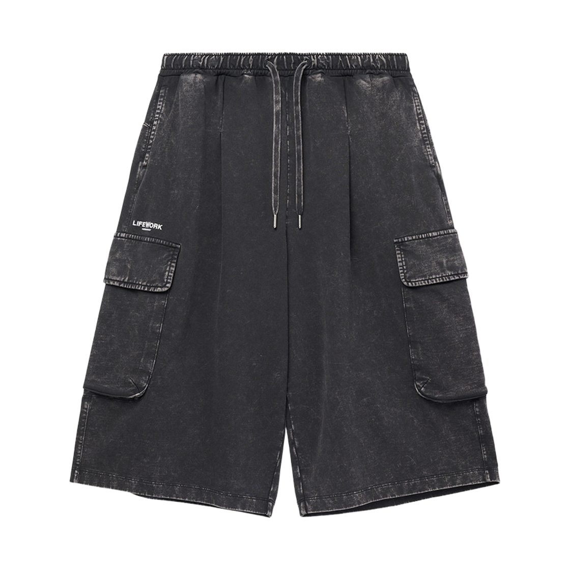 라이프워크 빈티지 피그먼트 버뮤다 카고 팬츠_LW262KS820(Lifework Leather Volume Wappen Short Pants_LW262KS406) - 4
