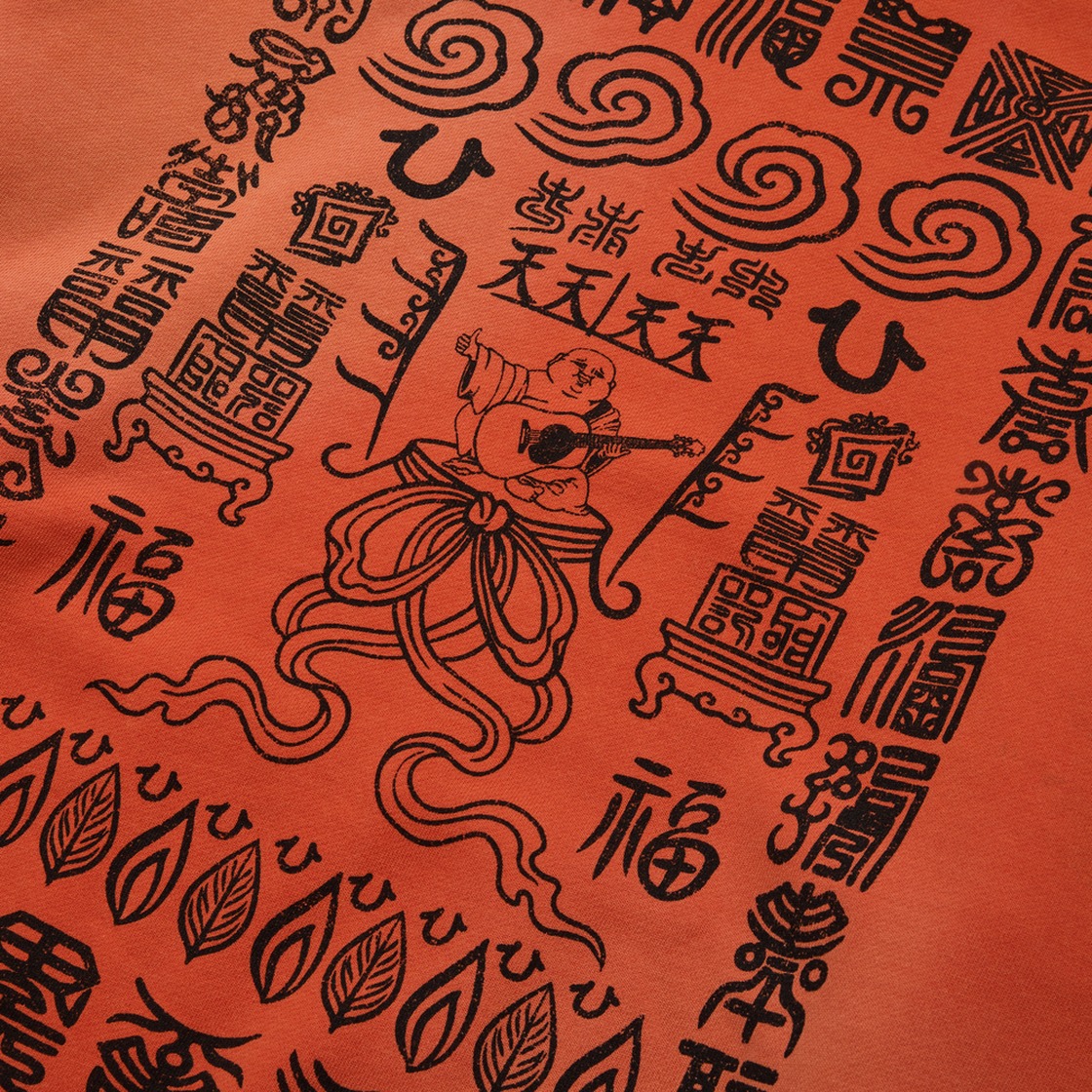 트루릴리젼 탈리스만 워시드 후디 - 워시드 오렌지(True Religion Talisman Washed Hoodie - Washed Orange) - 3