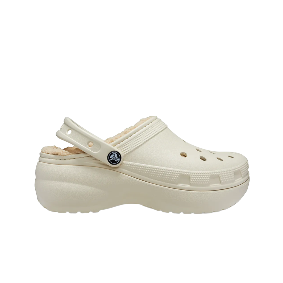 207938-2Y2 [20% 쿠폰] (W) Crocs Classic Platform Lined Clog Bone