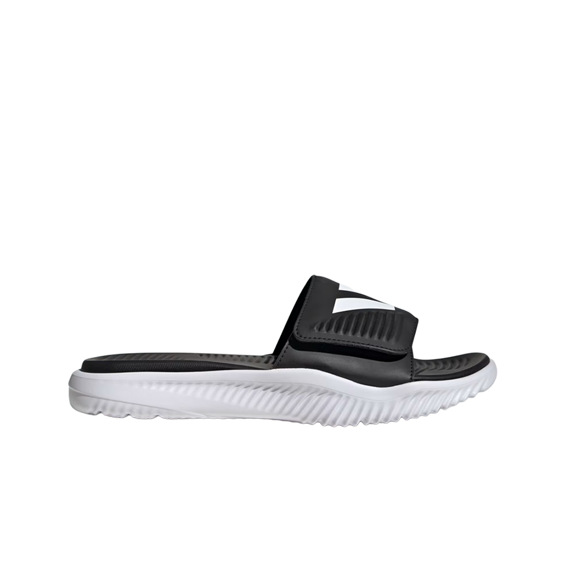 JP5437 [20% 쿠폰] Adidas Alpharesponse 1.0 Slides Core Black Cloud White