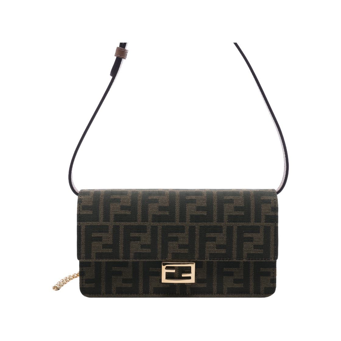 [15% 쿠폰] 펜디 FF 체인 바게트 월렛 브라운([15% 쿠폰] Fendi FF Chain Baguette Wallet Brown) - 2
