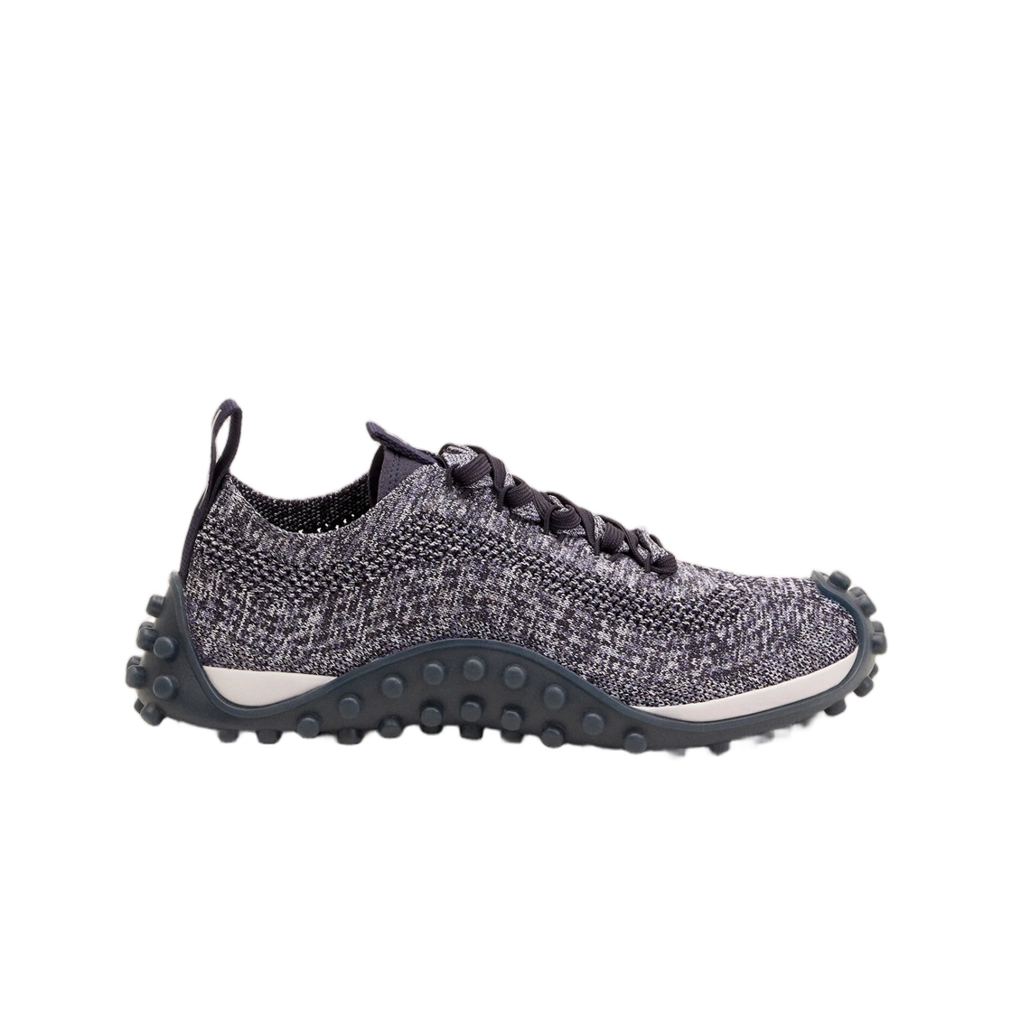 아미 그레이 니트 미라지 스니커즈 네이비 애쉬 그레이(AMI Grey Knit Mirage Sneakers Navy Ash Gray)