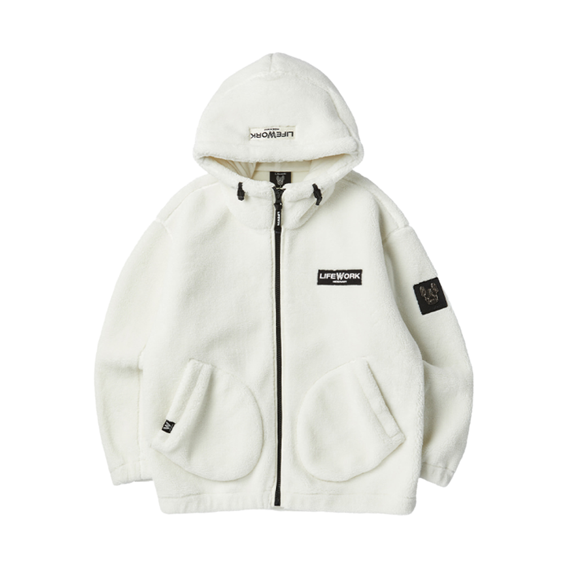LW224JP905 Lifework Bubble Bonding Hooded Jumper_LW224JP905