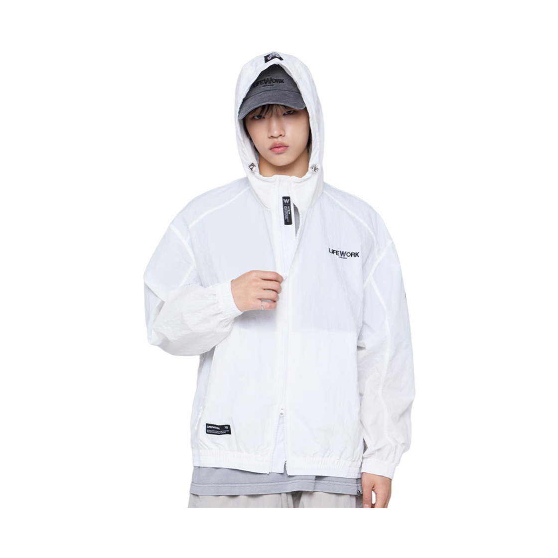 라이프워크 라이트 후드 윈드 자켓_LW252JP620(Lifework Light Hooded Wind Jacket_LW252JP620) - 2