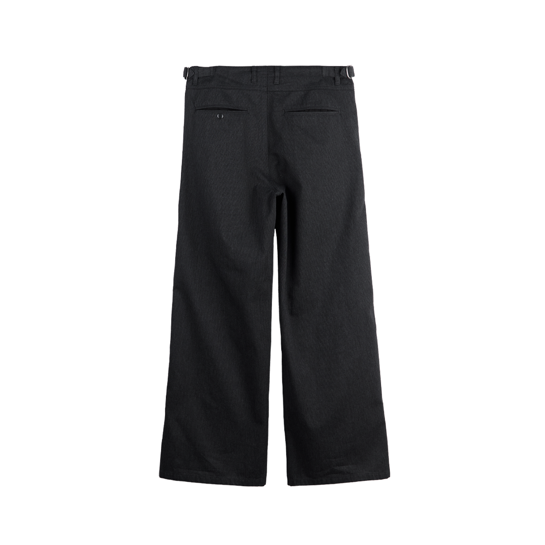 폴리테루 텍스처드 오피서 팬츠 1.2v 차콜 스트라이프(Polyteru Textured Officer Pants 1.2v Charcoal Striped) - 2