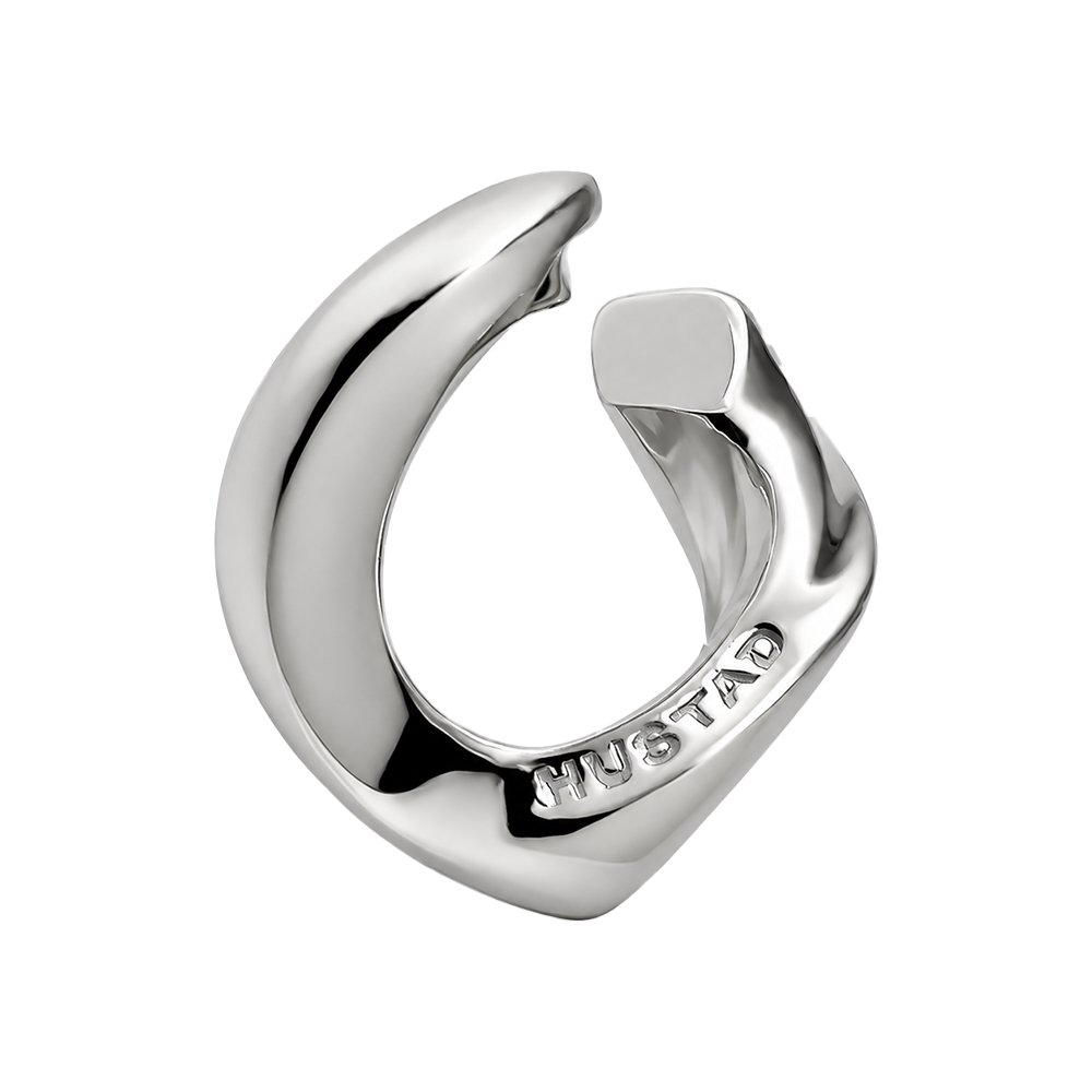 01HU10459B HUSTAD 257 Heart Silver Eearcuff_ 925 Sterling silver