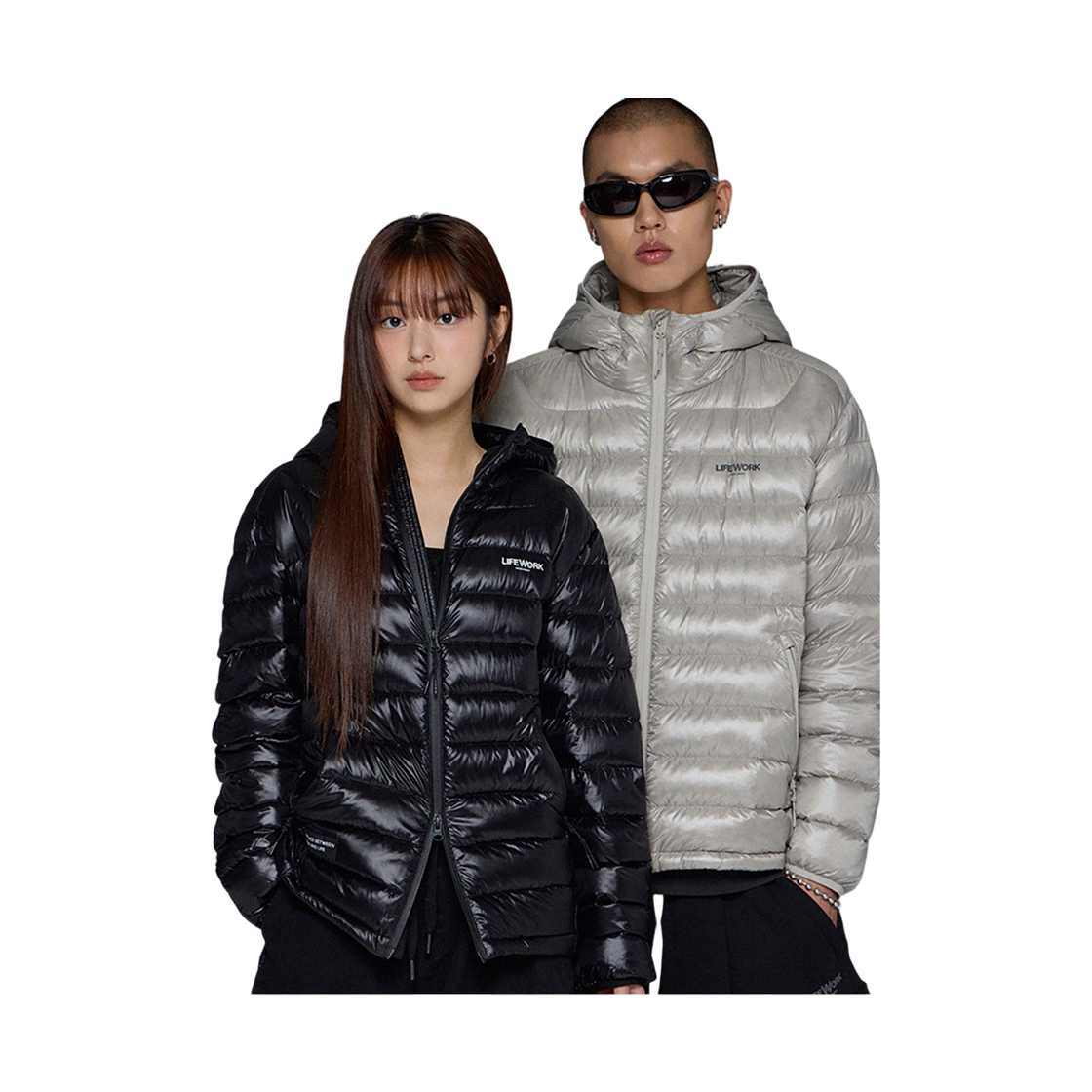 라이프워크 Lite 글로시 후드 다운 점퍼_LW254DJ101(Lifework Lite Glossy Hooded Down Jumper_LW254DJ101) - 3