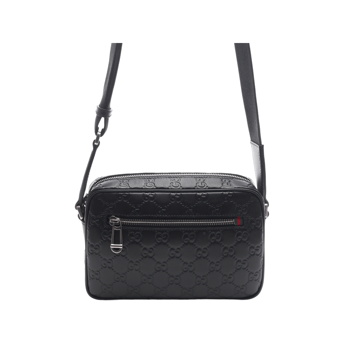 850242 AAFOM 1053 26S [15% 쿠폰] Gucci GG Emblem Small Crossbody Bag Black