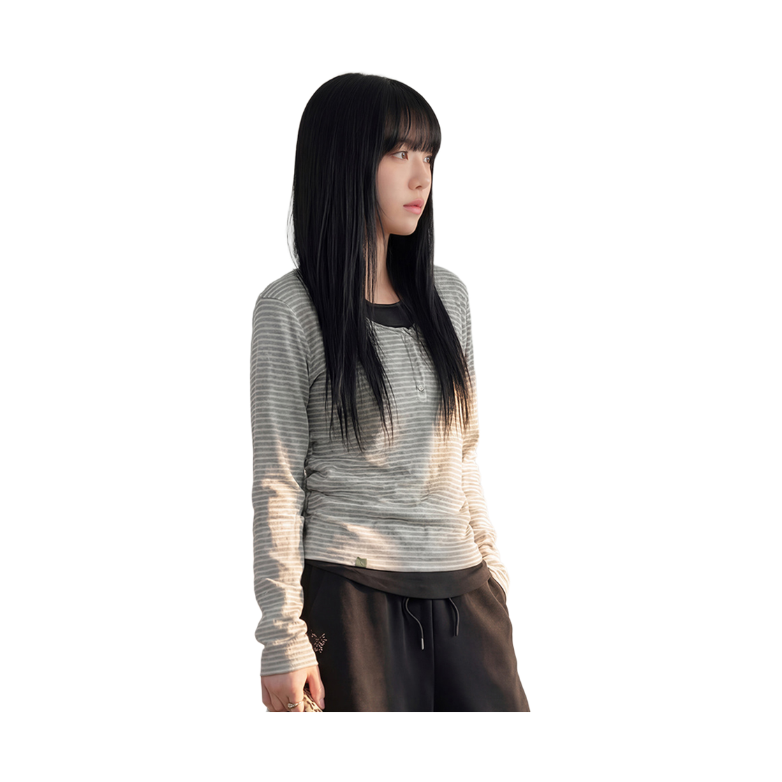라이프워크 레이어드 헨리넥 긴팔 티셔츠_LW261TL723(Lifework Layered Henley Neck Long Sleeve T-shirt_LW261TL723) - 2