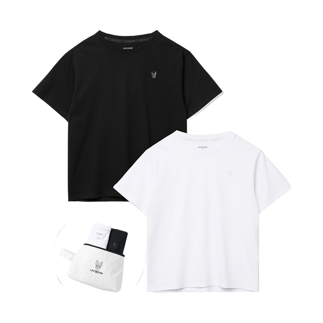 라이프워크 뉴 2PACK 베이직 반팔 티셔츠_LW265TS799(Lifework New 2PACK Basic Short-Sleeve T-Shirt_LW265TS799) - 3