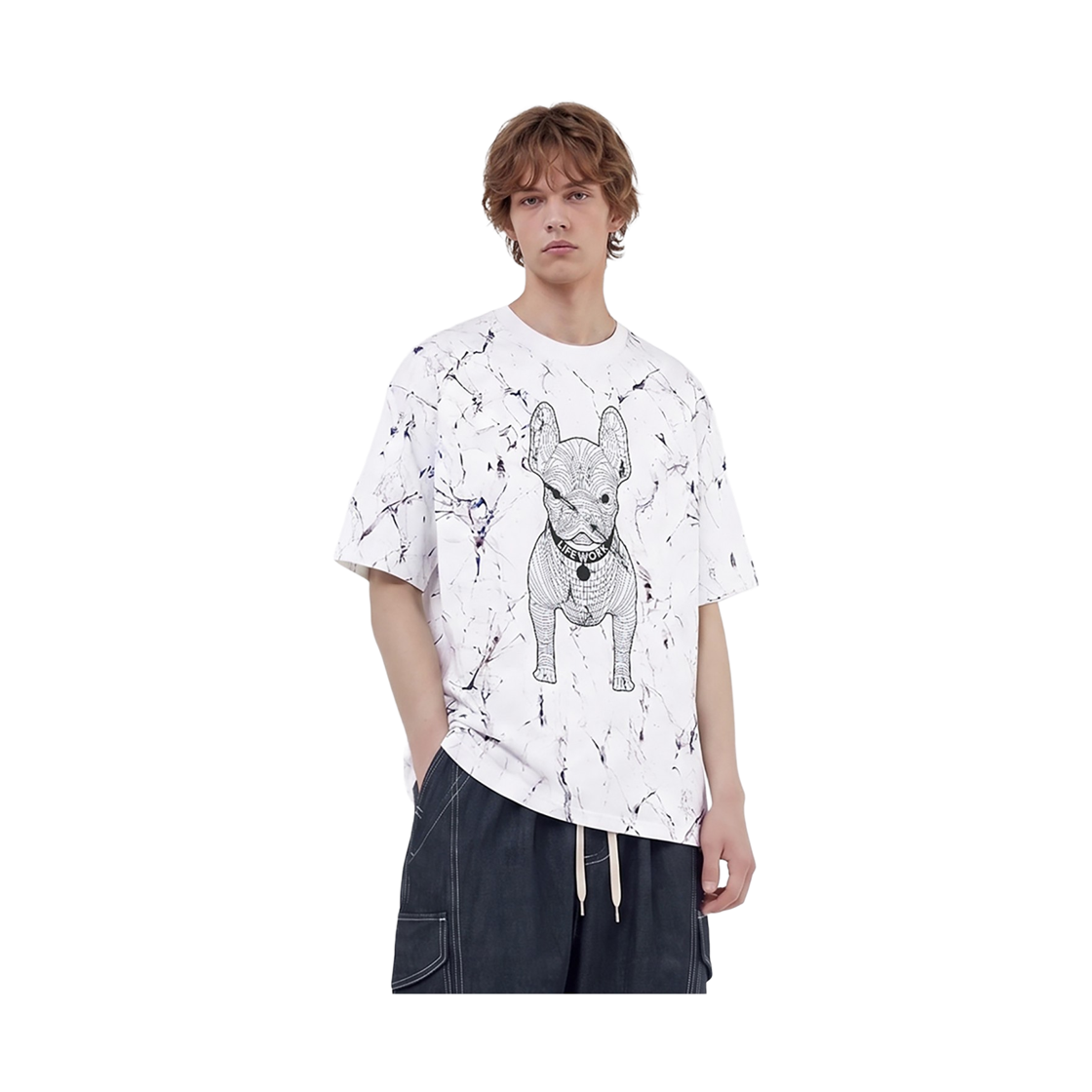 라이프워크 마블 빅라독 반팔 티셔츠_LW265TS992(Lifework Marble Big Radog Short-Sleeve T-Shirt_LW265TS992) - 3