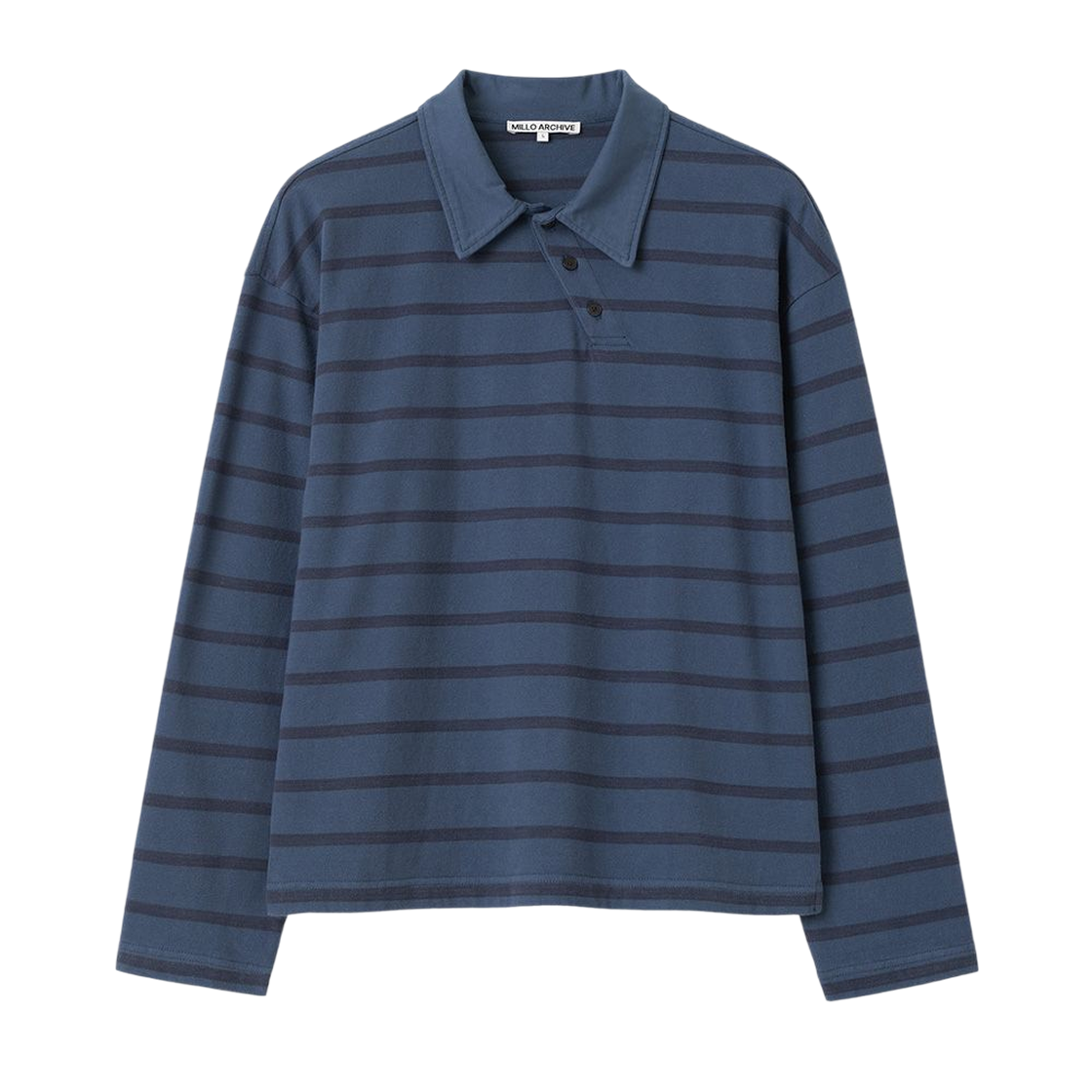 ML985NAV milloarchive Scroll Polo Shirt Navy