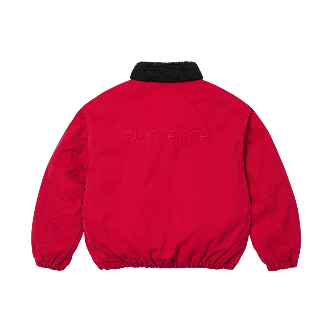 슈프림 페이크 셔링 라인드 봄버 자켓 레드 - 26FW(Supreme Faux Shearling Lined Bomber Jacket Red - 26FW) - 2