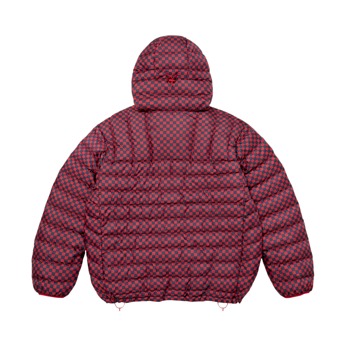 슈프림 마이크로 다운 하프 집 후드 풀오버 레드 체커보드 - 26FW(Supreme Micro Down Half Zip Hooded Pullover Red Checkerboard - 26FW) - 2