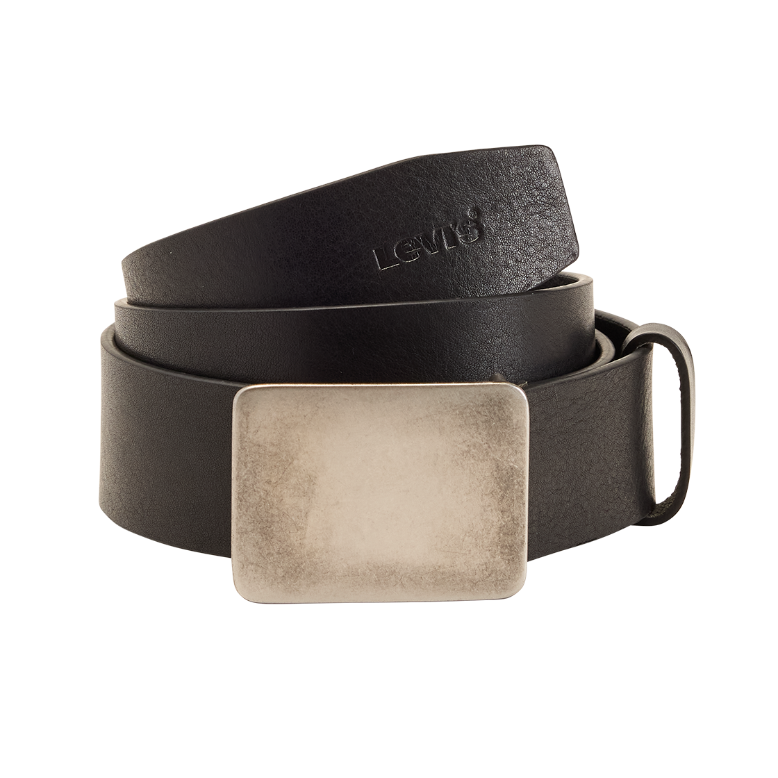 리바이스 라이더 플라크 버클 벨트 블랙(Levi's Ryder Plaque Buckle Belt Black)