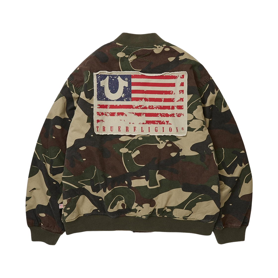 트루릴리젼 글로리어스 빅 홀스슈 바시티 자켓 - 카모(True Religion Glorious Big Horseshoe Varsity Jacket - Camo) - 2