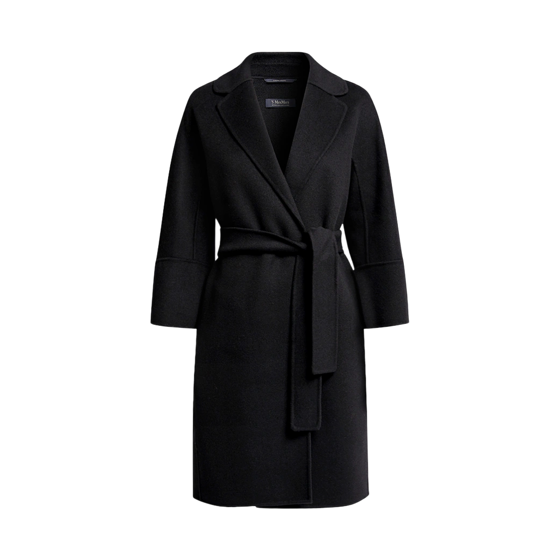 ARONA 013 [15% 쿠폰] (W) S Max Mara Arona Virgin Wool Coat Black