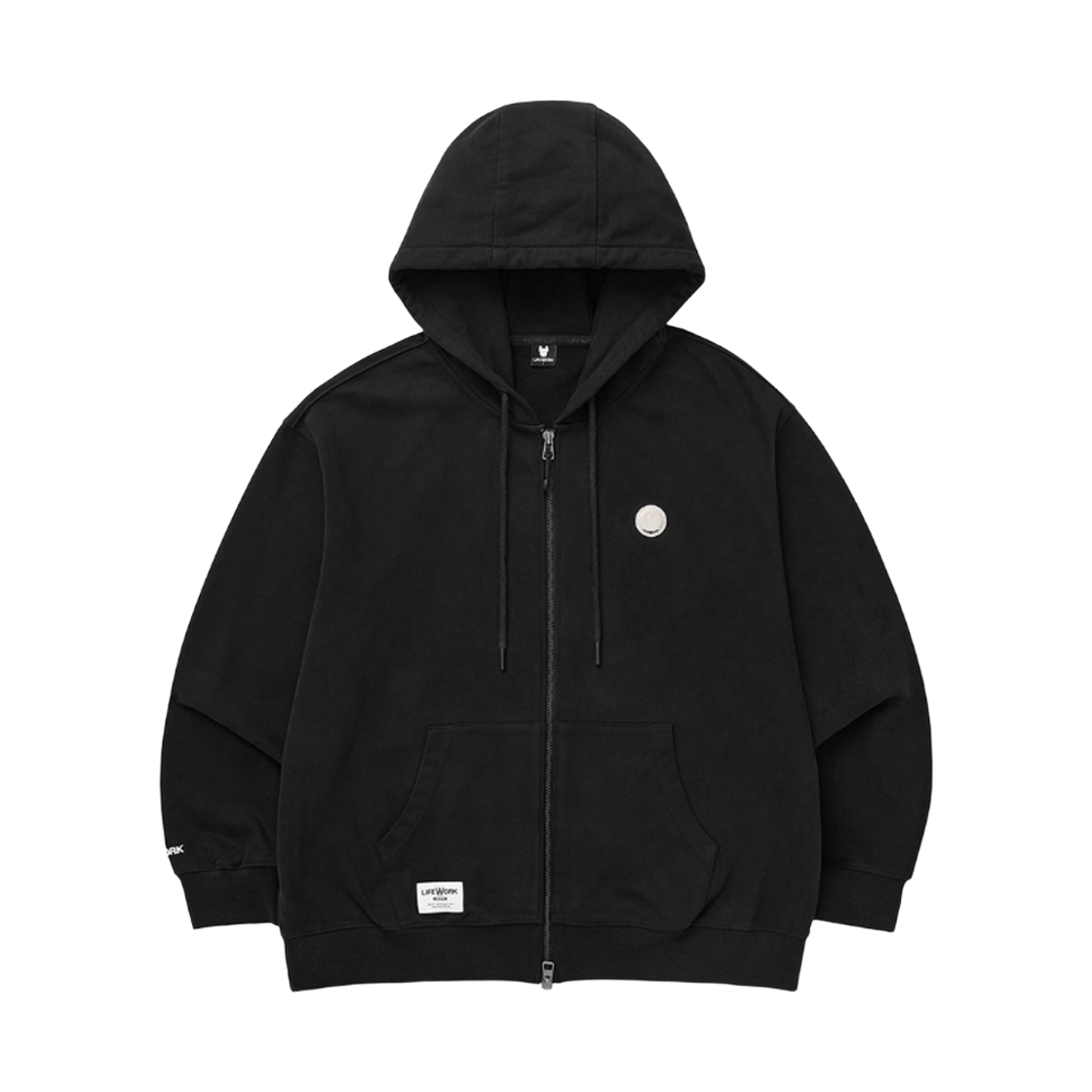 LW253ZT201 Lifework New Coin Wappen Oversized Hoodie Zip-up_LW253ZT201