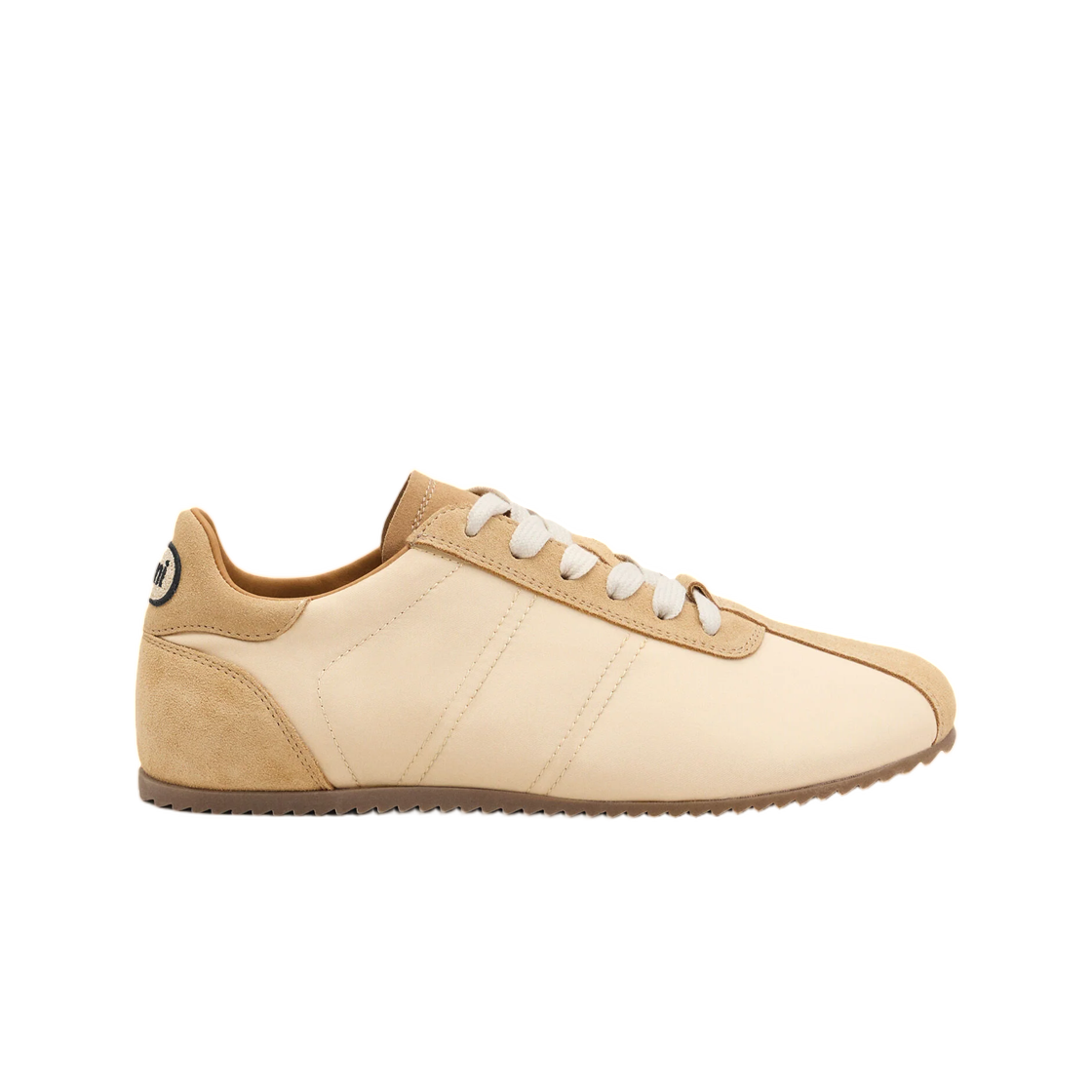 USN510-AW0038-185 AMI White Nylon Soft Sneakers Ivory