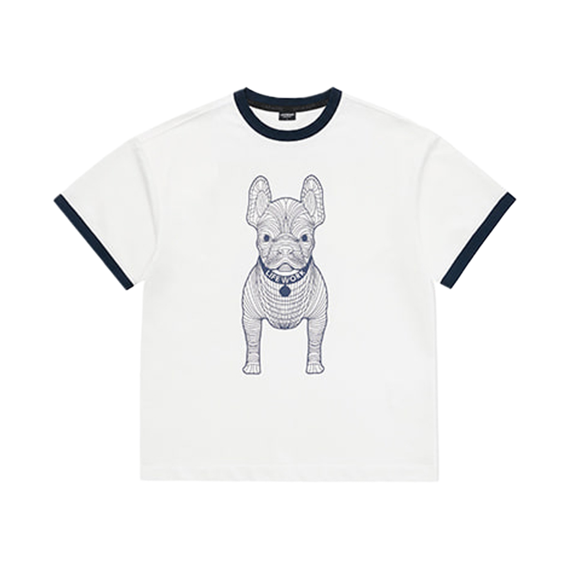 라이프워크 빅라독 링거 배색 반팔 티셔츠_LW262TS073(Lifework Big Radog Ringer Color-Blocked Short Sleeve T-Shirt_LW262TS073) - 4