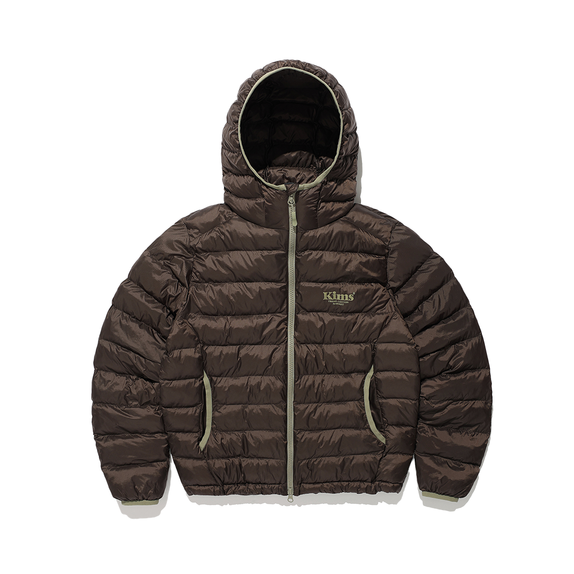 KIB6WFB900ABR Kims Fresh Cotton Market Kims Light Padding Jacket Brown
