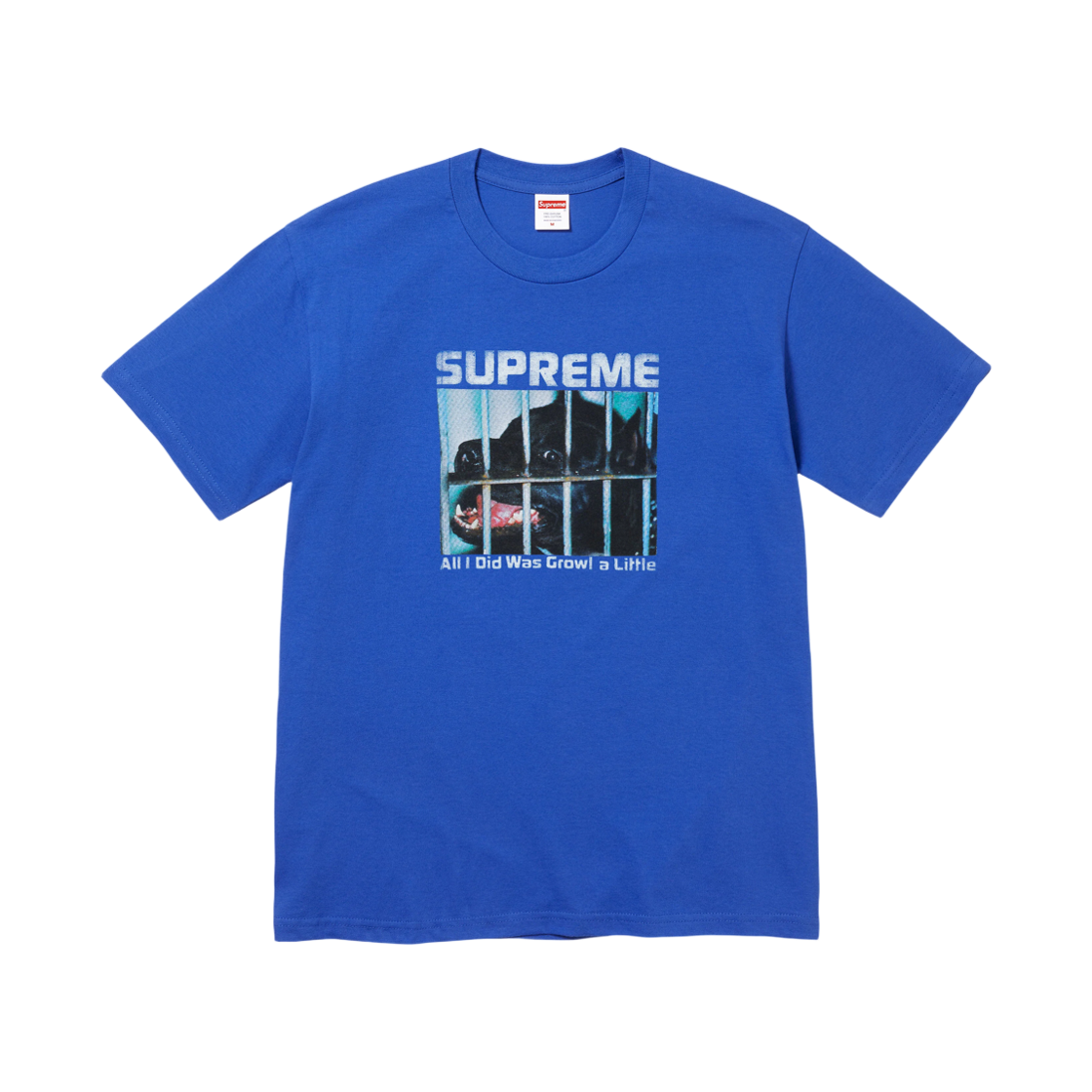 슈프림 그라울 티셔츠 로열 - 26FW(Supreme Growl T-Shirt Royal - 26FW) - 1