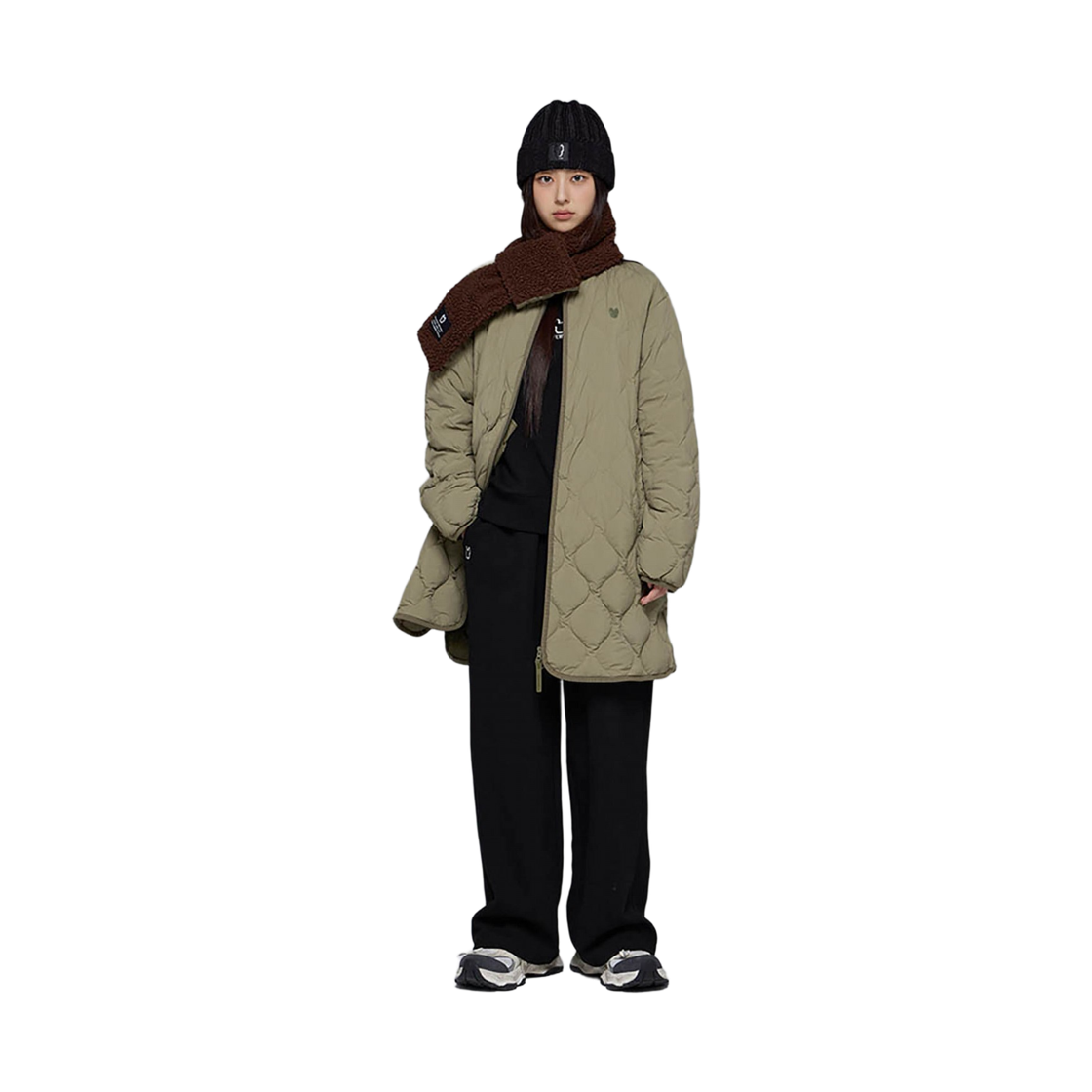 라이프워크 Lite 커브드 퀼팅 롱다운 점퍼_LW254DJ704(Lifework Lite Curved Quilted Long Down Jumper_LW254DJ704) - 3