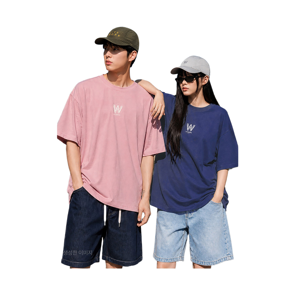 라이프워크 빈티지 워싱 W로고 반팔 티셔츠_LW262TS114(Lifework Vintage Washed W Logo Short Sleeve T-Shirt_LW262TS114) - 3