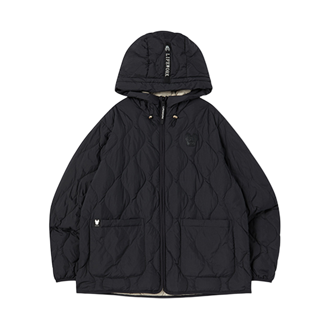 라이프워크 웨이브 퀼팅 라이트다운 후드 점퍼_LW244DJ110(Lifework Wave Quilted Light-Down Hooded Jumper_LW244DJ110) - 3