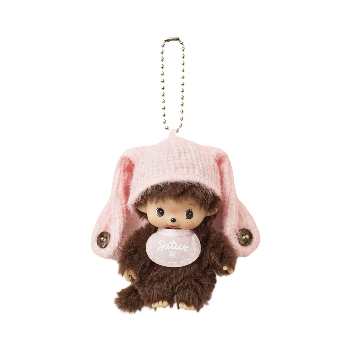 세터 x 몬치치 베비치치 키체인 핑크(Satur x Monchhichi Bebichhichi Keychain Pink) - 1