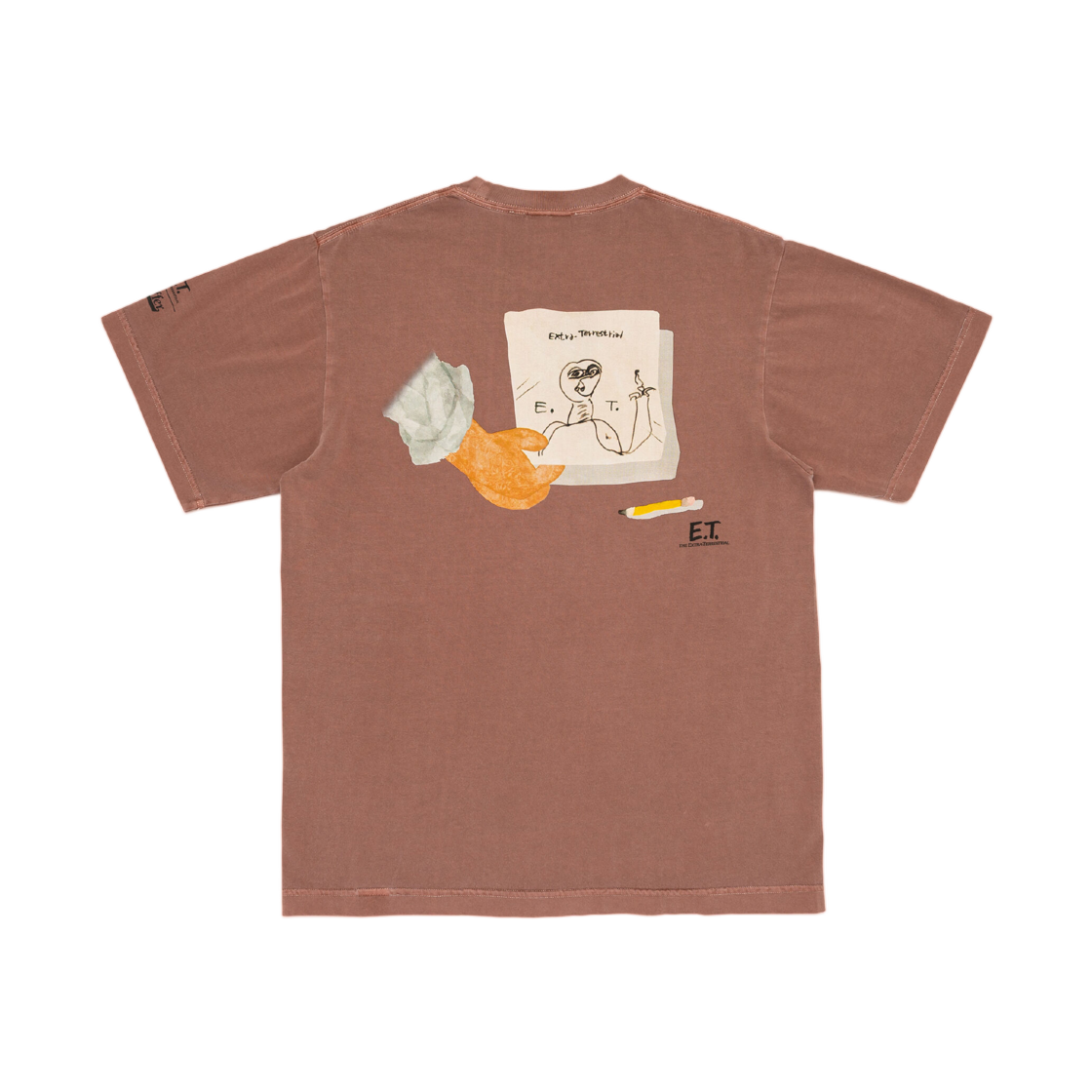 버퍼 E. T. 두들 티셔츠 브라운(Buffer E. T. Doodle T-Shirt Brown)