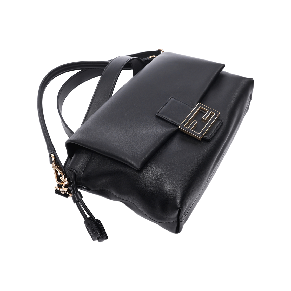 [15% 쿠폰] 펜디 맘마 바게트 미디움 나파 레더 백 블랙([15% 쿠폰] Fendi Mamma Baguette Medium Nappa Leather Bag Black) - 5