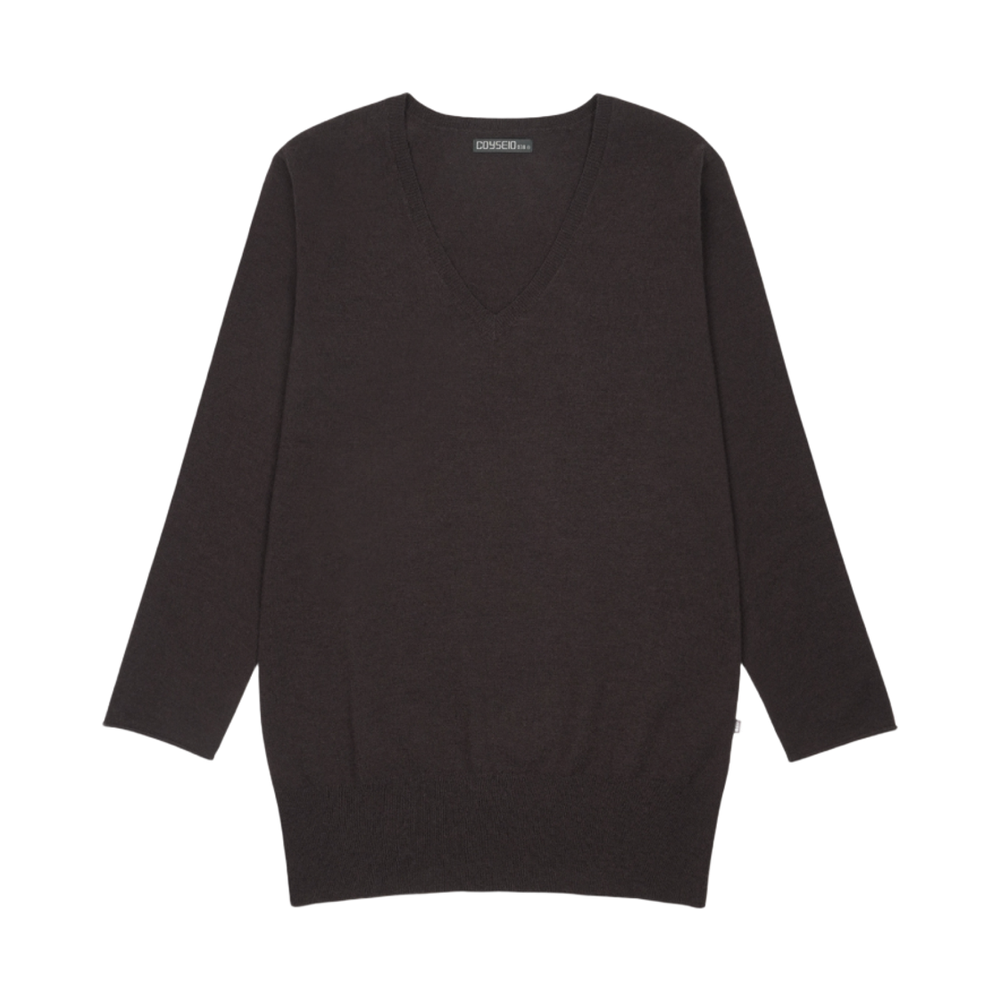 CY26FWTOOP321 COYSEIO 038 V-Neck Knit One Piece Brown