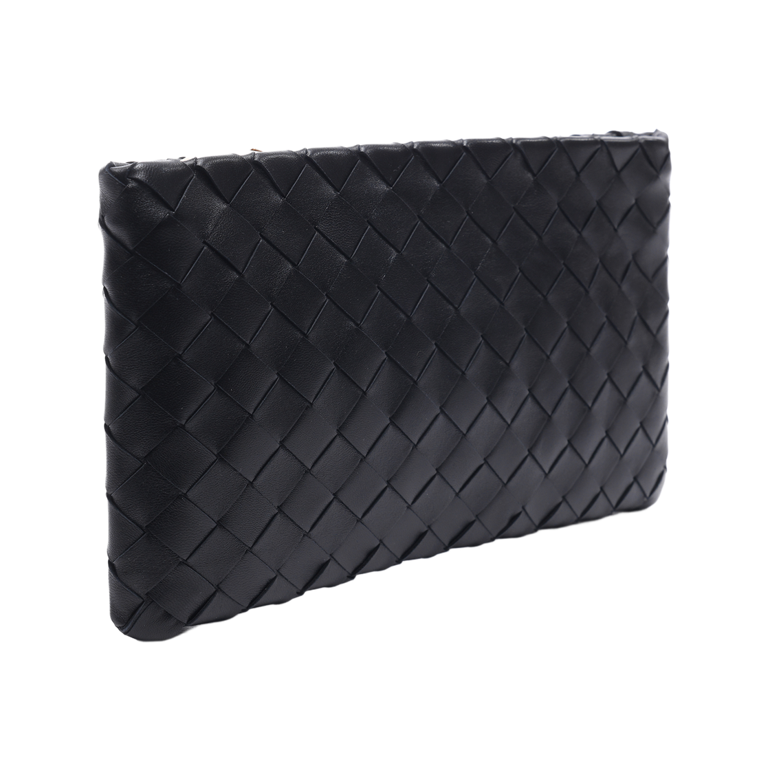 [15% 쿠폰] 보테가 베네타 인트레치아토 스몰 플랫 파우치 블랙([15% 쿠폰] Bottega Veneta Intrecciato Small Flat Pouch Black) - 3