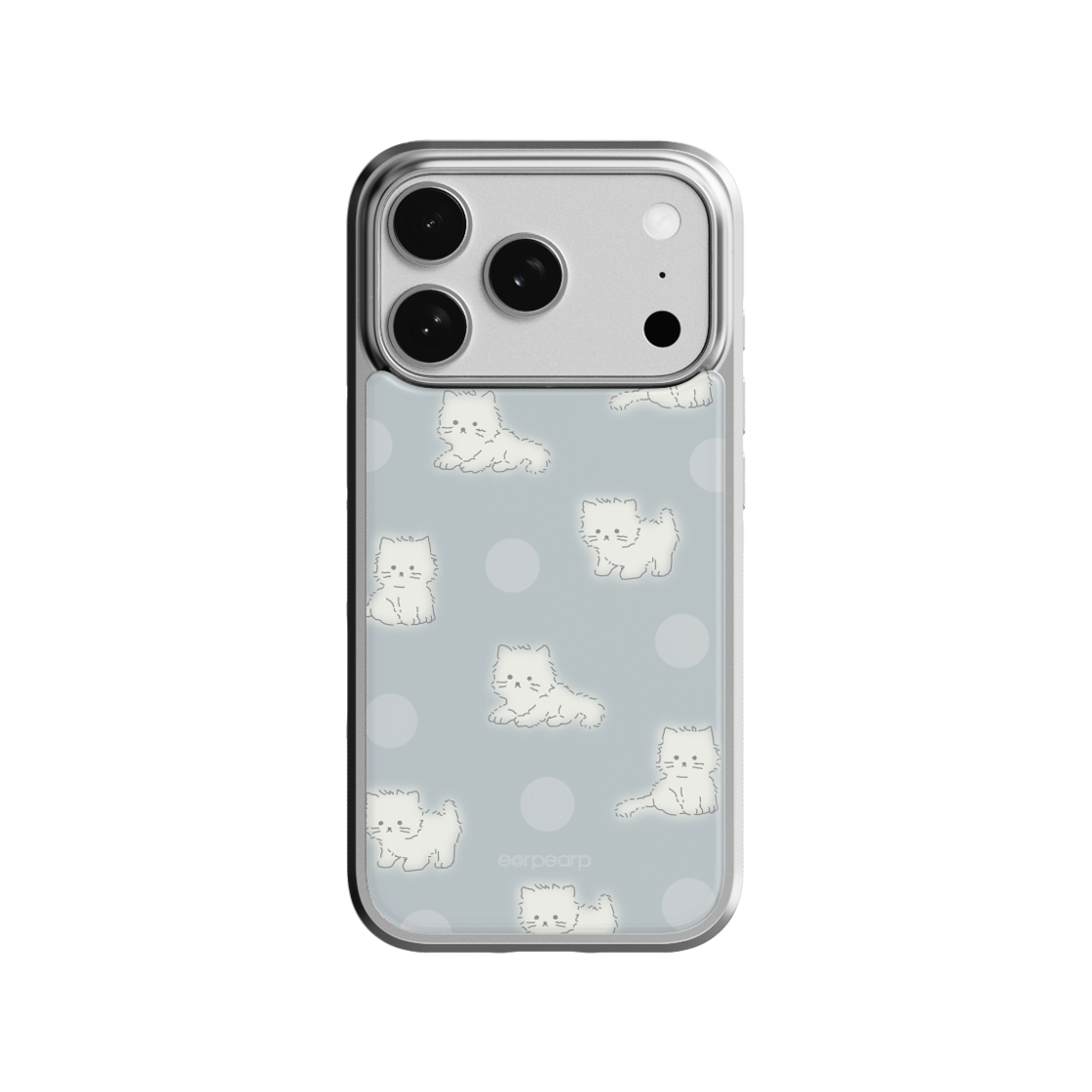 어프어프 티니 치치 에폭시 케이스 실버(EARPEARP Tiny Chichi Epoxy Case Silver)