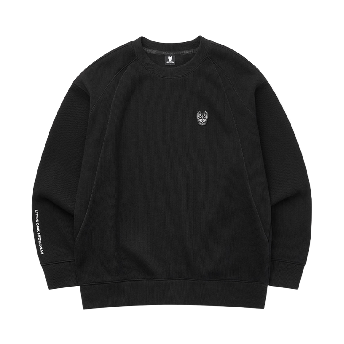 라이프워크 골지 본딩 절개 맨투맨_LW254MT408(Lifework Ribbed Bonding Cut Sweatshirt_LW254MT408) - 4