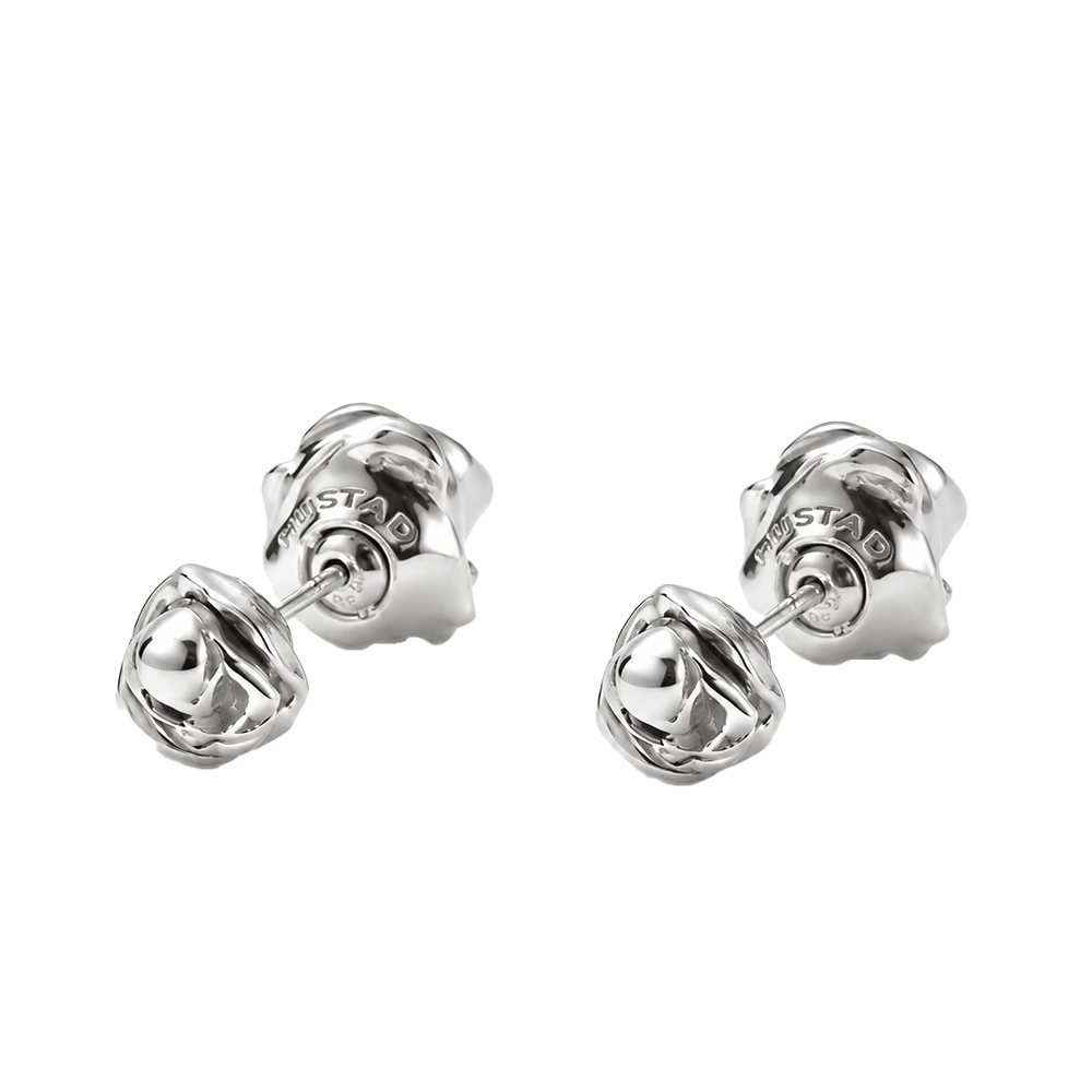 01HU17435B HUSTAD 259 Rose Silver Couple Earring
