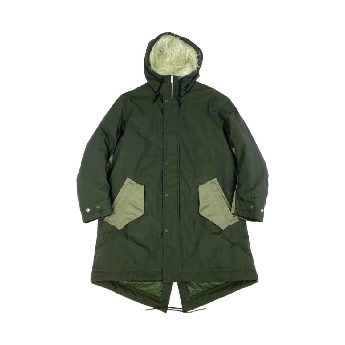 DD6776-355 Nike NSW Therma-Fit White Space Parka Sequoia Olive - Asia