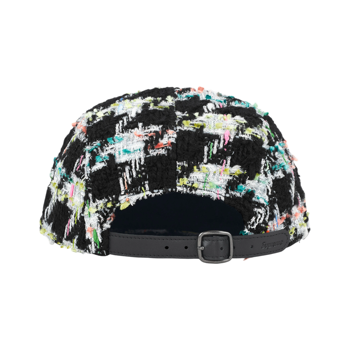 슈프림 메탈릭 부클레 캠프 캡 블랙 - 26FW(Supreme Metallic Bouclé Camp Cap Black - 26FW) - 2