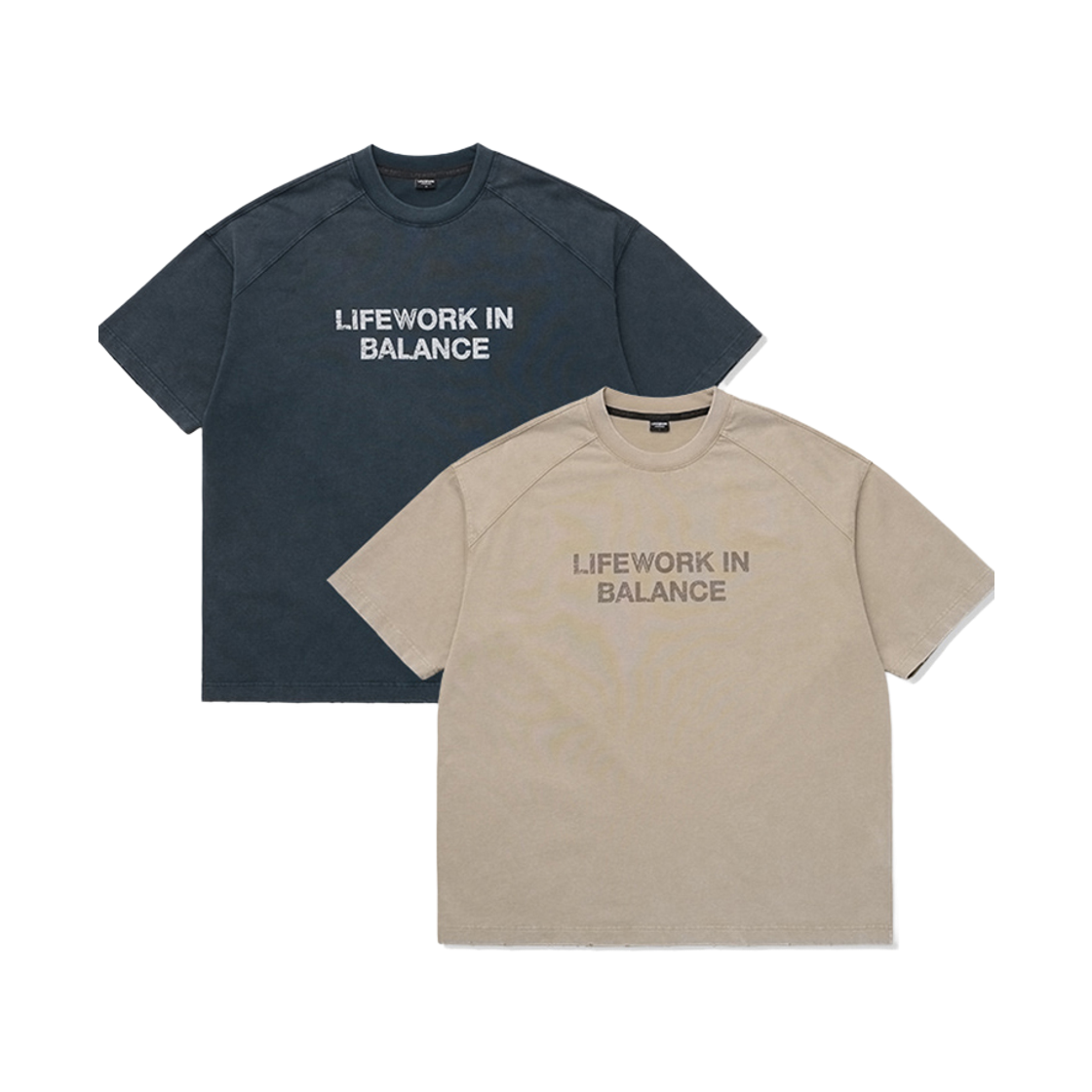 라이프워크 빈티지 밸런스 프린트 반팔 티셔츠_LW262TS423(Lifework Vintage Balance Print Short-Sleeve T-Shirt_LW262TS423) - 3