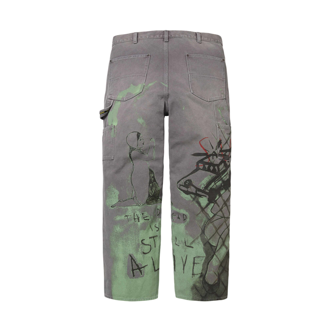 슈프림 x 리타 아커만 더블 니 페인터 팬츠 그레이 - 26FW(Supreme x Rita Ackermann Double Knee Painter Pant Grey - 26FW) - 2