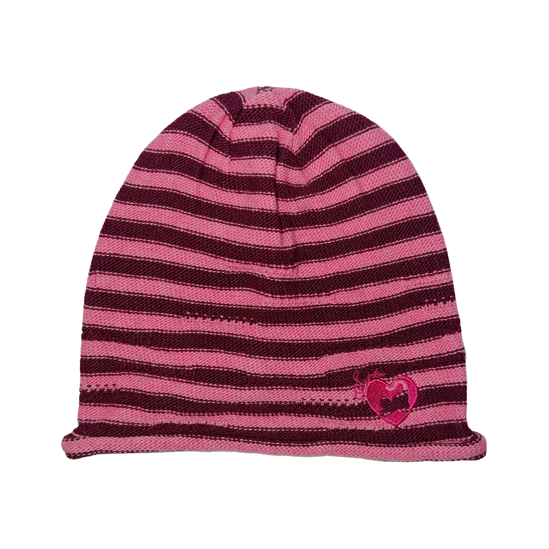 SC26A606PK Sculptor Cashmere Blend Stripe Beanie Pink/Red
