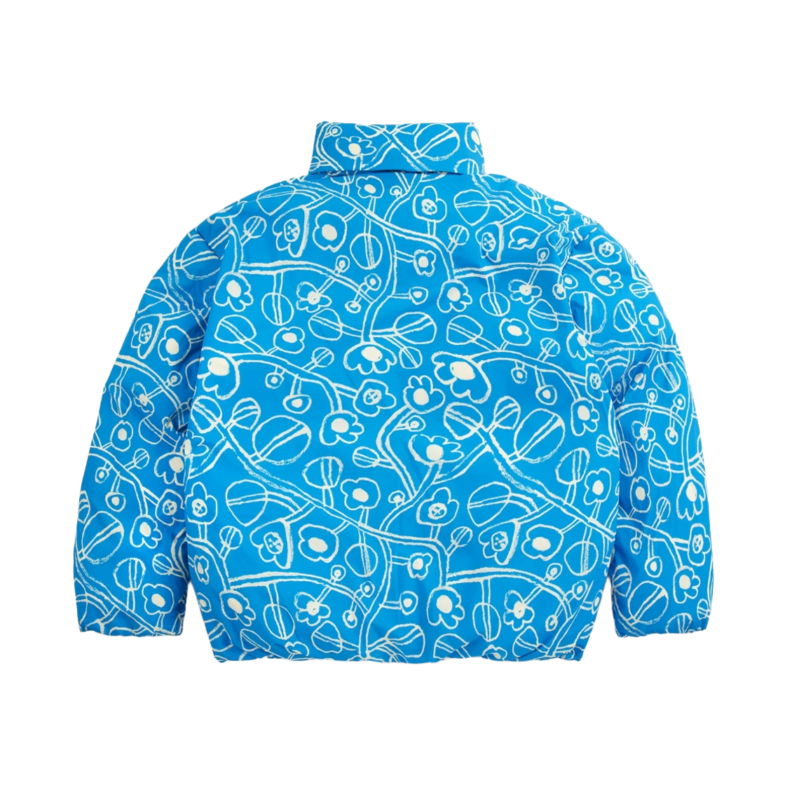 (키즈) 보보쇼즈 스케치 플라워 올 오버 아노락 블루((Kids) Bobo Choses Sketchy Flowers All Over Anorak Blue) - 2