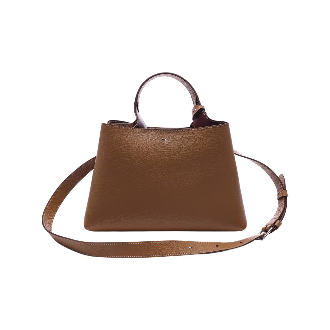 [15% 쿠폰] 토즈 레더 스몰 토트백 브라운 버건디([15% 쿠폰] Tod's Leather Small Tote Bag Brown Burgundy) - 4