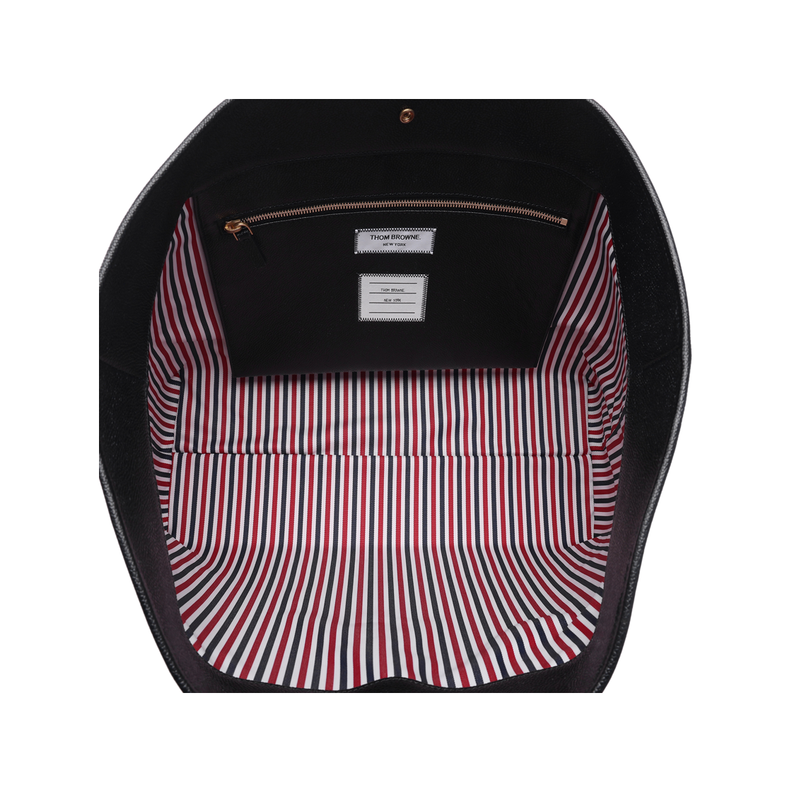 [15% 쿠폰] 톰브라운 페블 그레인 미디움 토트백 블랙([15% 쿠폰] Thom Browne Pebble Grain Medium Tote Bag Black) - 6
